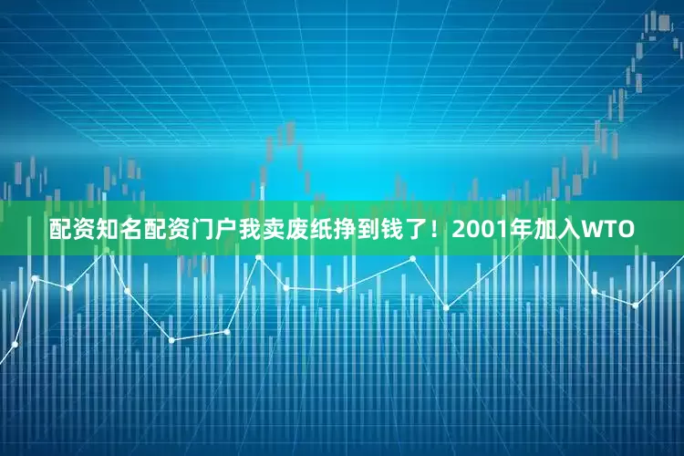 配资知名配资门户我卖废纸挣到钱了！2001年加入WTO